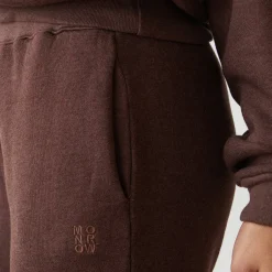 MONROW Teddy Fleece Straight Leg Sweat DARKOAK Fashion